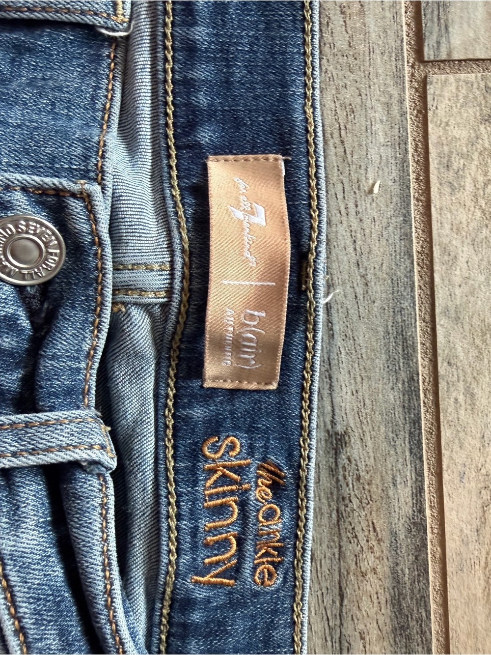 7 For All Mankind Women's Skinny Jeans - Blue Denim